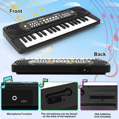 TWFRIC kids piano black in playroom or travel