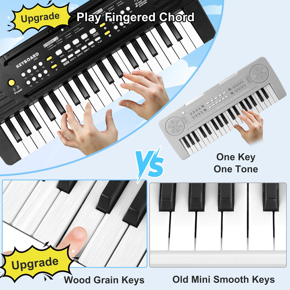TWFRIC kids 37-key dual speakers deliver clear kid-friendly sound