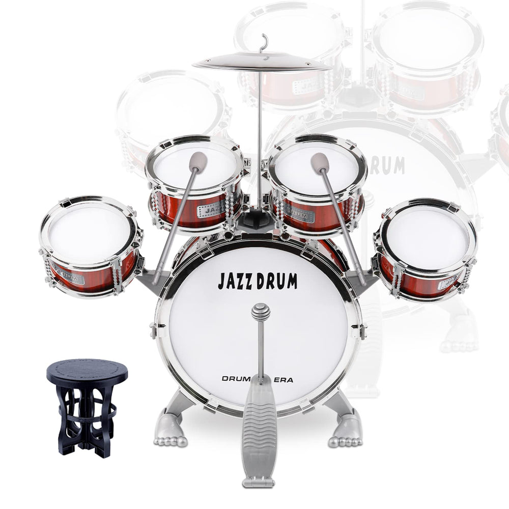 TWFRIC tilt-angle drum set designed for easy reach by small hands during play.