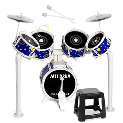 TWFRIC toy drum set bass drum on stable stand for beginner rhythm practice