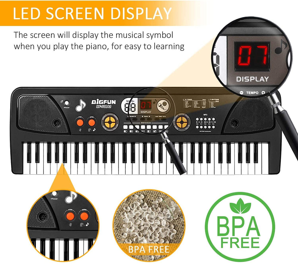 TWFRIC Upgrade Keyboard USB playback port for song playback