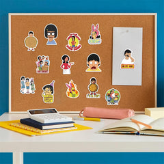TWGOGOTIC Bob's Burgers stickers on a phone case provide playful, residue-free decoration.