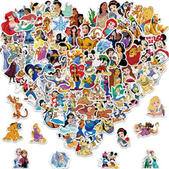 TWGOGOTIC Disney stickers set of 100pcs for water bottles and laptops.