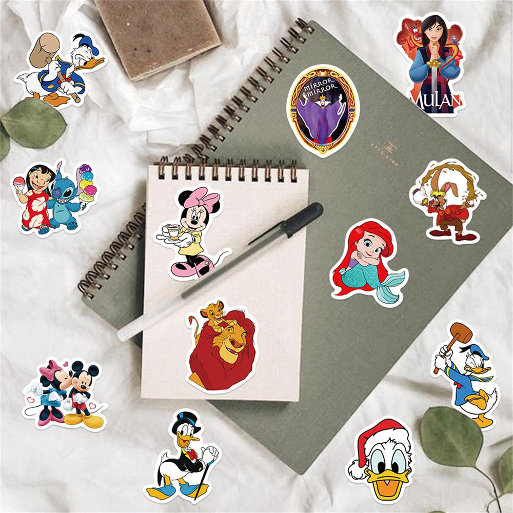 TWGOGOTIC princess character stickers provide durable, high-definition visuals for notebooks.