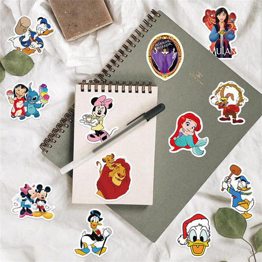 TWGOGOTIC princess character stickers provide durable, high-definition visuals for notebooks.