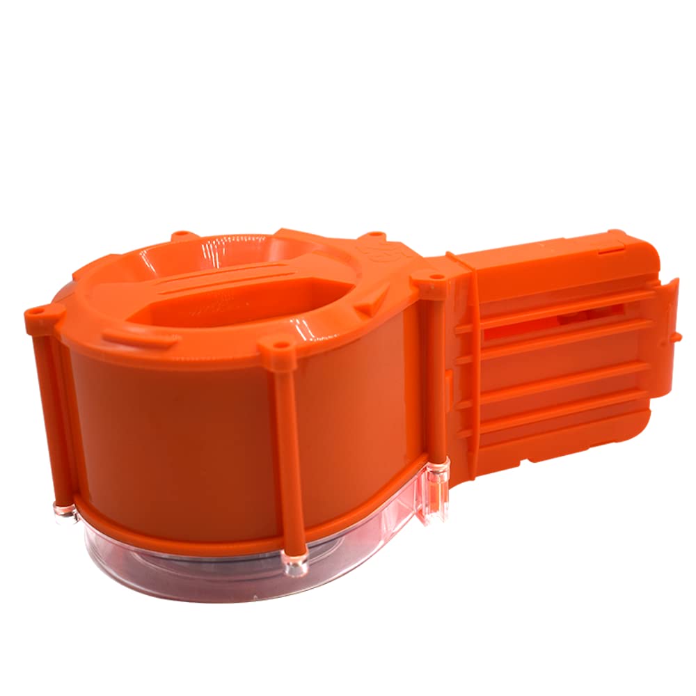 Twiddler Toys drum magazine back view with jam release knob.