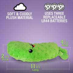 Twiddler Toys Yodeling Plush Pickle is a standout conversation starter at parties.