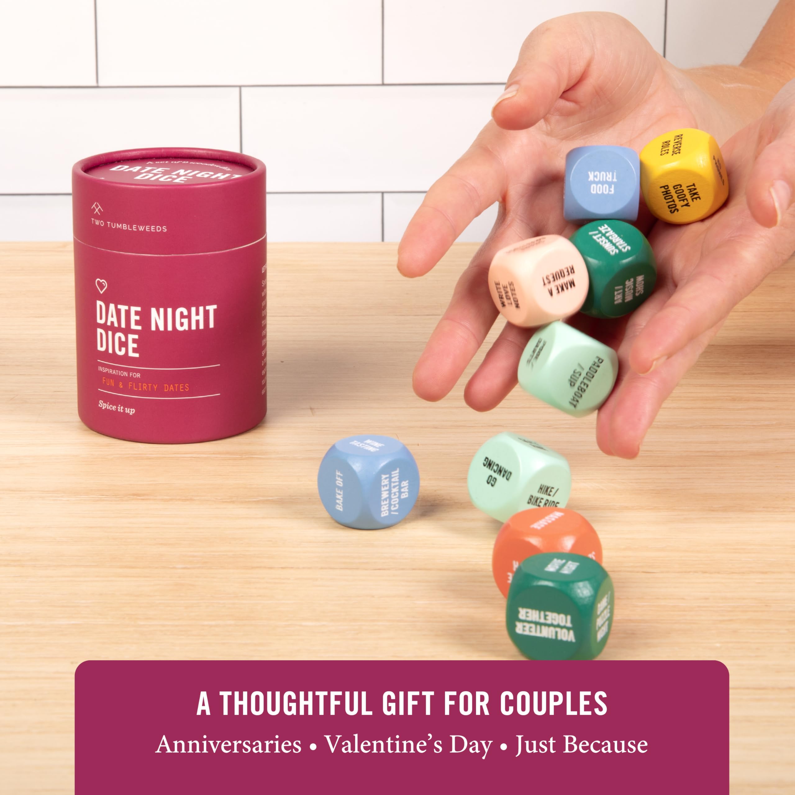Two Tumbleweeds Stay-in date night setup invites cozy connection
