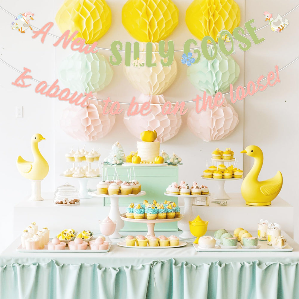 Two Wild new silly goose on the loose banner creates DIY photo moments.