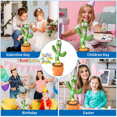 Tworiver cactus toy records and repeats voice for playful interaction