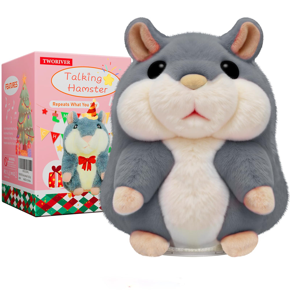 TWORIVER talking hamster repeats words for interactive play