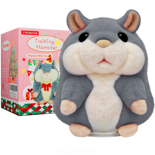 TWORIVER talking hamster repeats words for interactive play