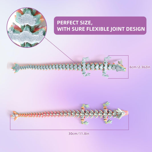 TXB3DOK 3D-printed articulated dragon flexible display