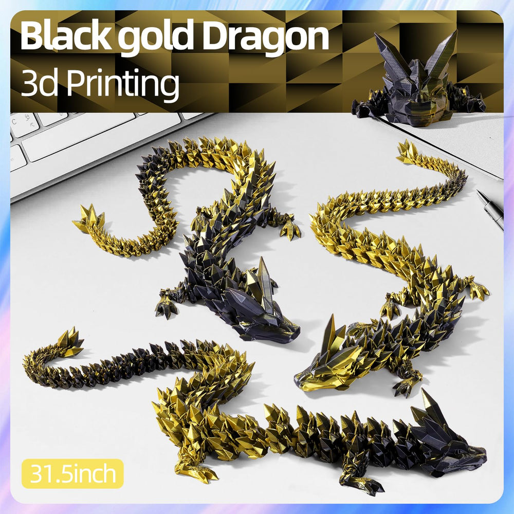 TXB3DOK 3d printed dragon ornament captures vibrant colors and lifelike texture.