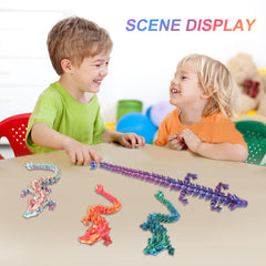 TXB3DOK crystal dragon colorfully finished rainbow tones brighten desks.