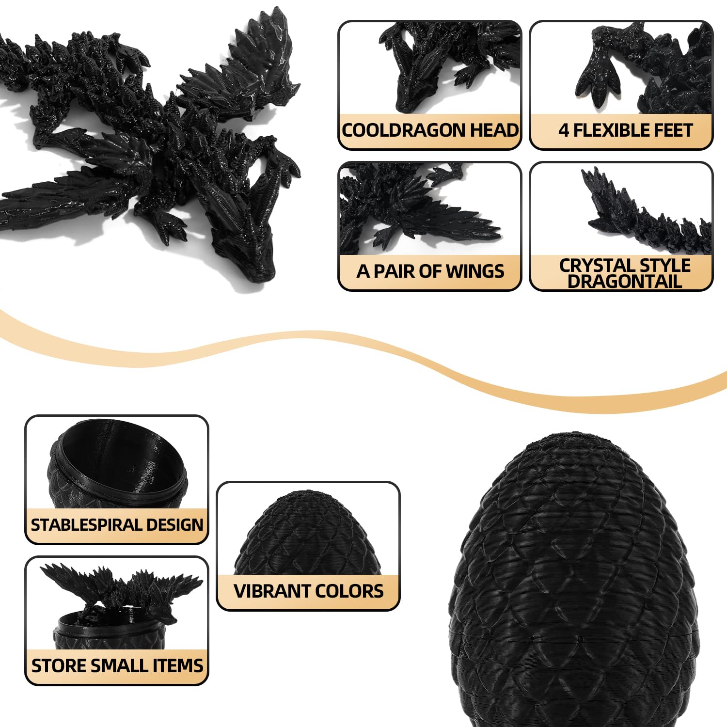 TXB3DOK crystal dragon with DND dice to enhance tabletop RPG sessions.