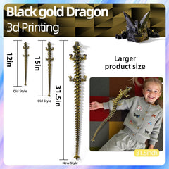TXB3DOK crystal fidget dragon oversized offers tactile play and decorative charm.