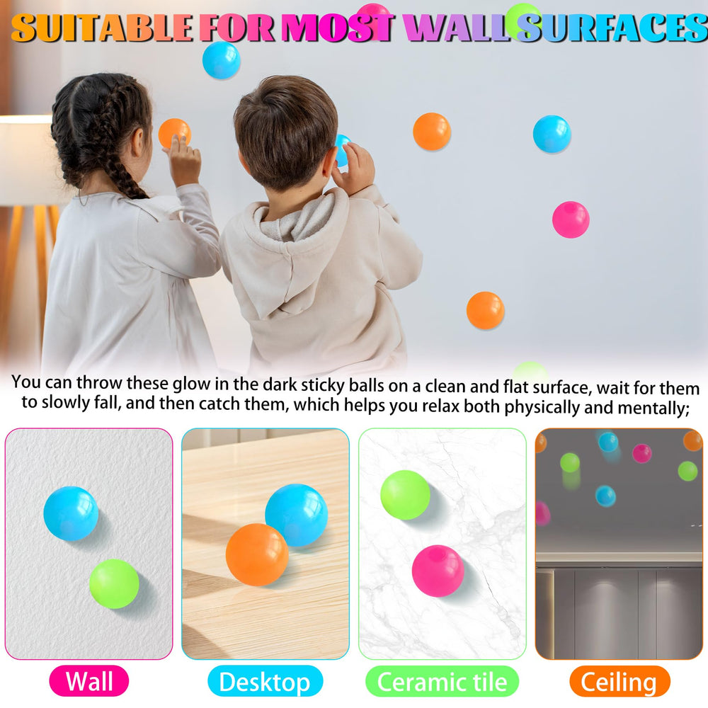 TXP glow sticky ball used as ceiling decor for mood lighting