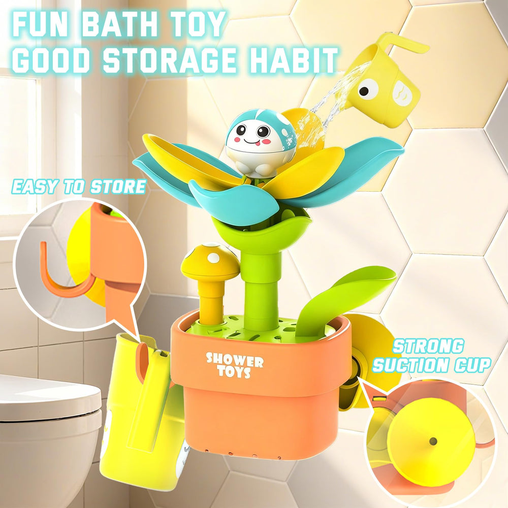TXTLDB Magic Growing Bath Toy uses two suction cups for secure attachment on tiles.