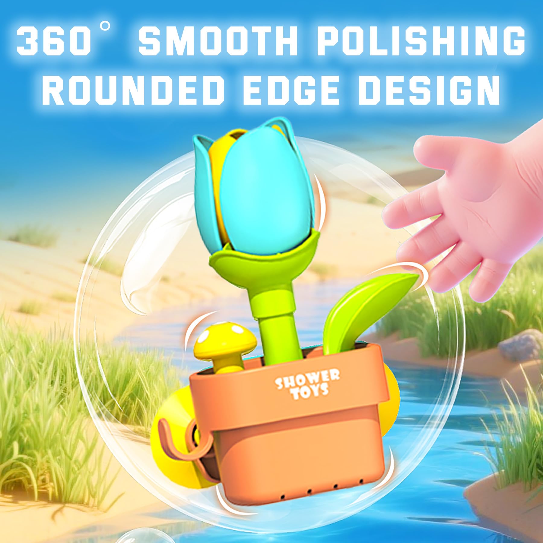 TXTLDB Magic Growing Bath Toy garden theme makes gifting easy for birthdays and holidays.
