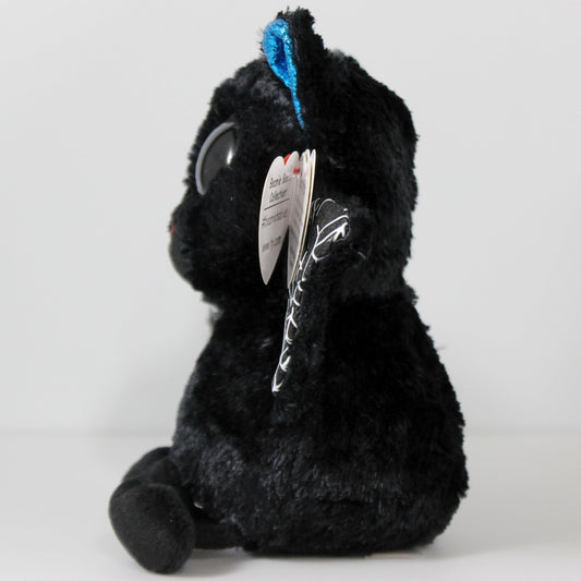 Ty Batrick bat plush side view highlights compact size for shelves.
