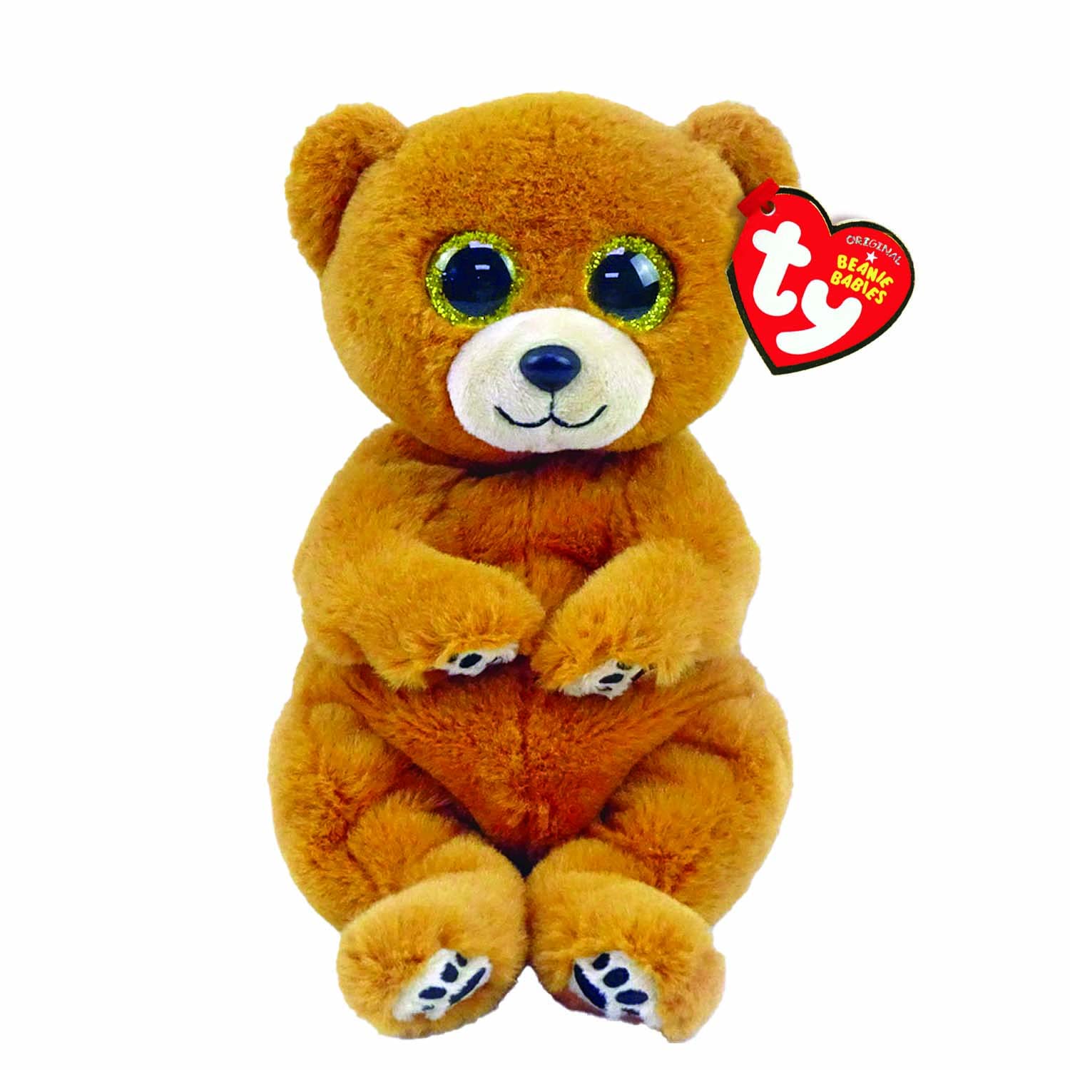 TY Beanie Babies Duncan Bear in brown plush with soft fur, ideal cuddle companion.