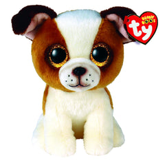 Ty Beanie Boo Hugo bulldog 15 cm cuddly plush for bedtime and play.