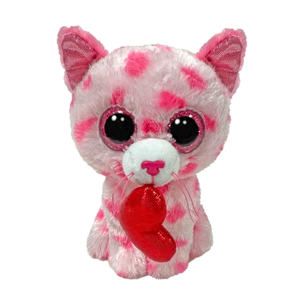 Ty Beanie Boo Sweet the Kitten with Heart plush, perfect for valentines gifting and collector play.