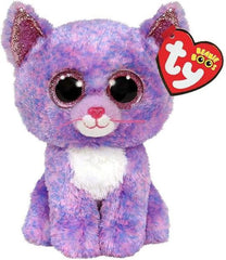 Cassidy cat purple fur and glitter eyes add playful charm for kids