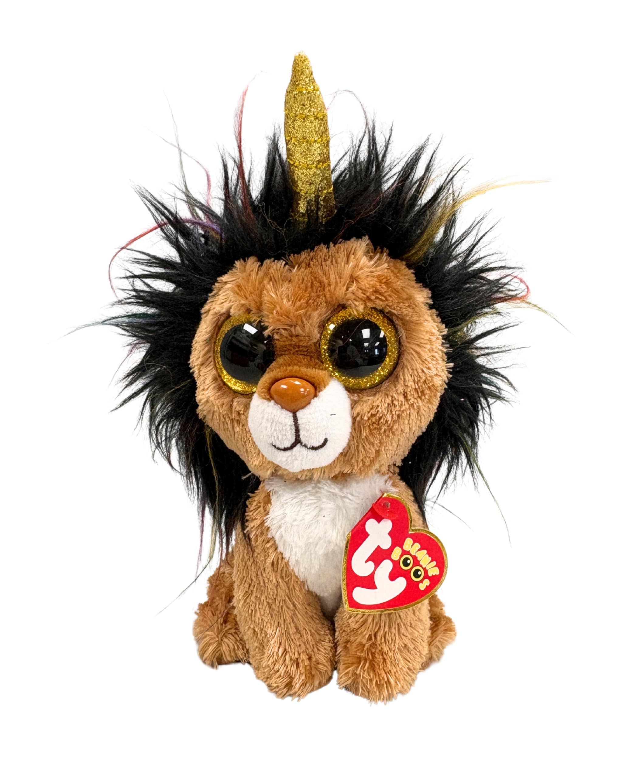 TY Beanie Boos Ramsey lion 15 cm plush, perfect for cuddling and collectability.