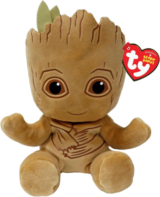 Ty Beanie Groot soft body 6-inch pose, cuddly plush friend for playtime and collectability.