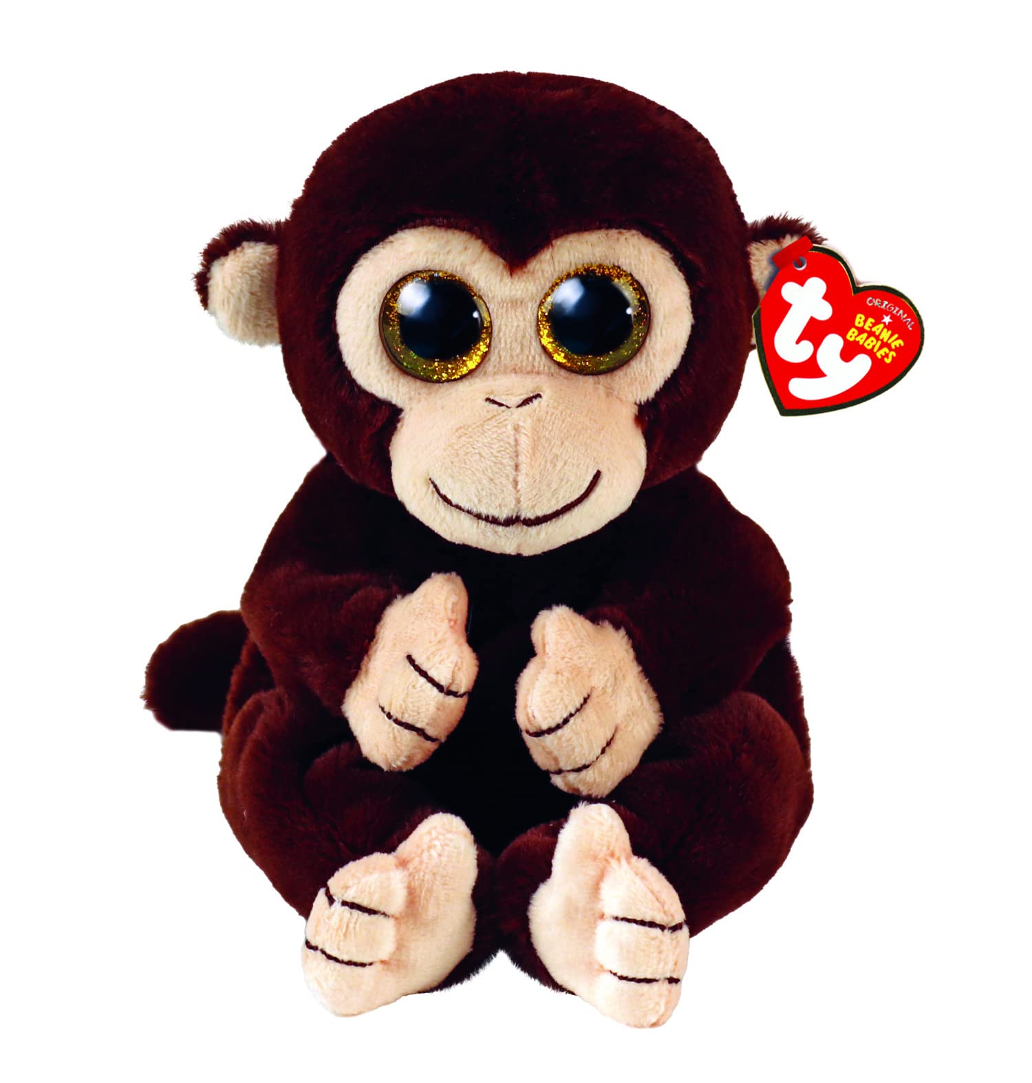 Ty Beanie Matteo brown monkey plush, a soft cuddle buddy for kids and collectors.