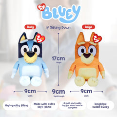TY Bluey Floppy side ears highlight character and cuddle appeal