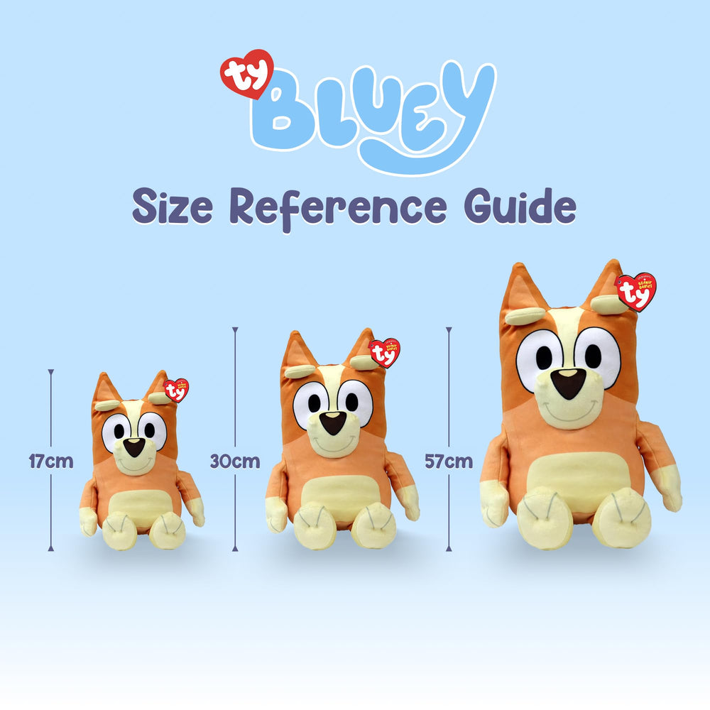 Ty Bluey's Bingo dog packaging image, ideal for gift-ready presentation.