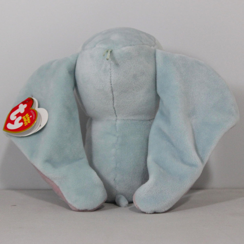 Ty Beanie Baby collectible on display shelf for fans.