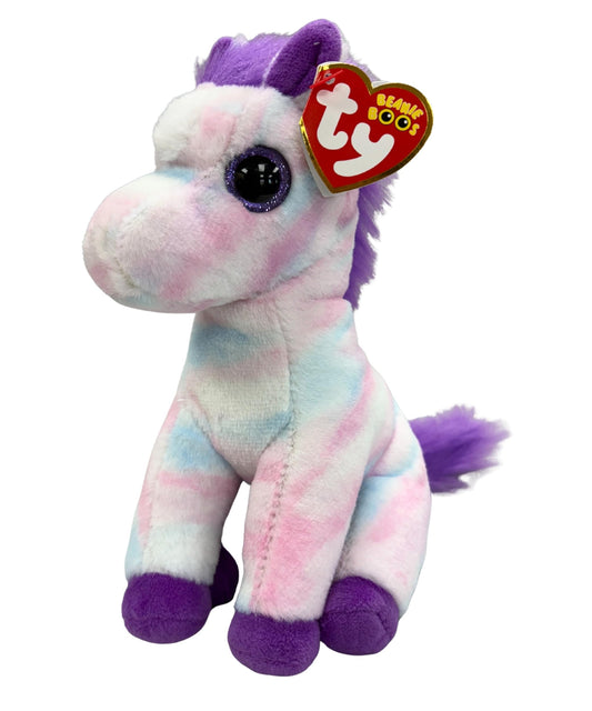 Ty Hayden pastel horse front view, cuddly plush companion for kids.