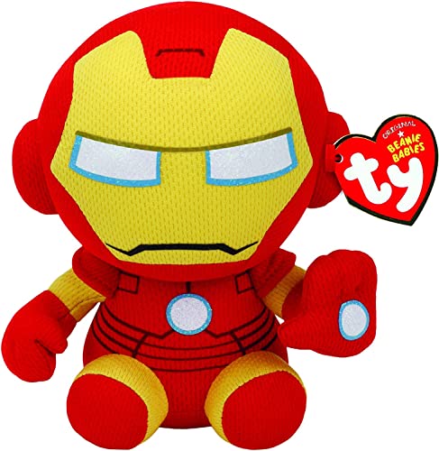Ty Ironman Plush Yellow side view highlighting durable stitching for lasting play.