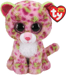 Ty Beanie Boos Lainey leopard plush, 15 cm tall, ready for cuddles.