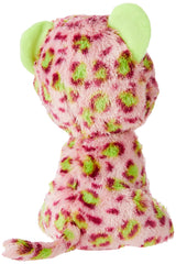 Ty Beanie Boos Lainey leopard with glitter eyes offers playful sparkle during pretend play.