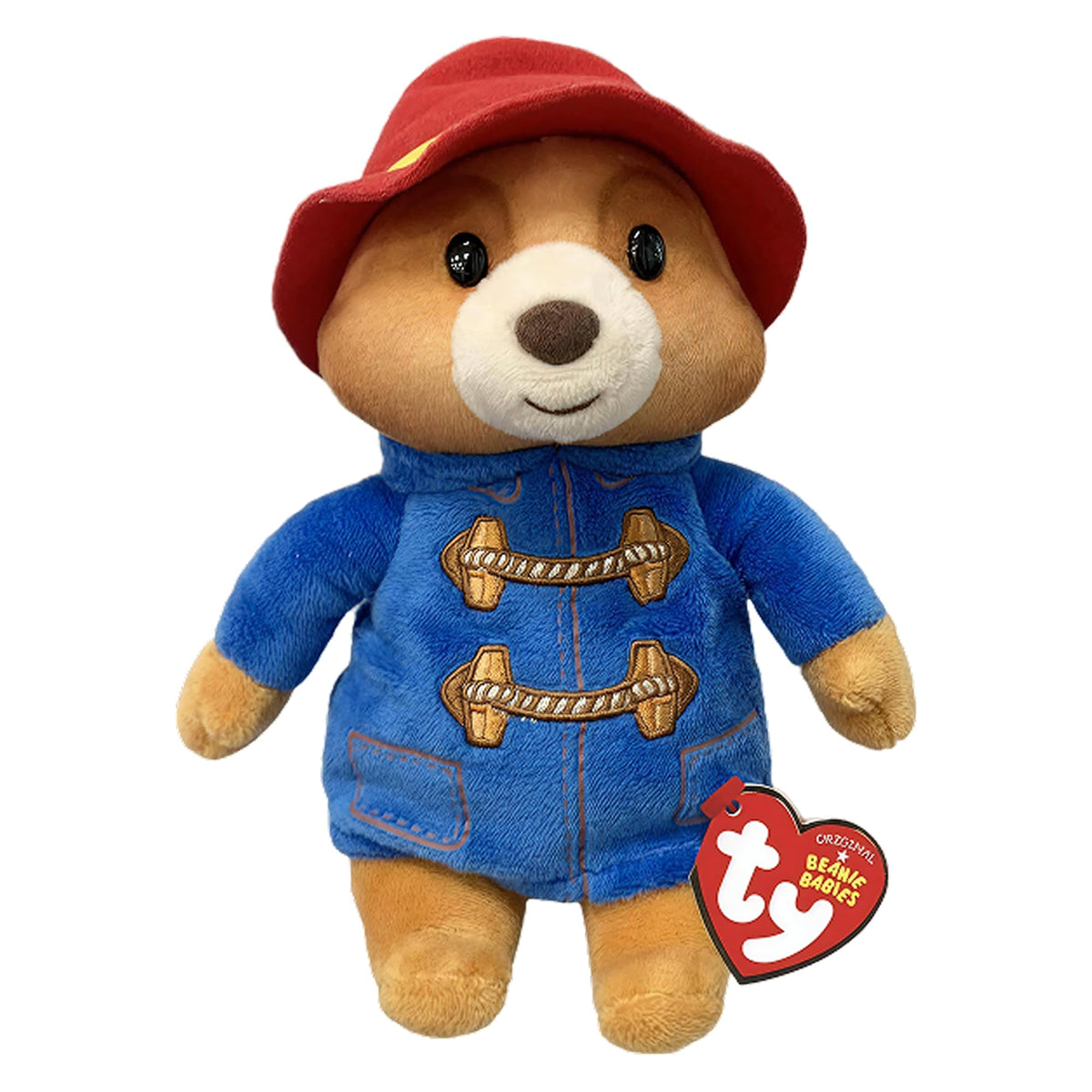 Ty Paddington Beanie Boos regular plush front view, ideal for cuddling and display.