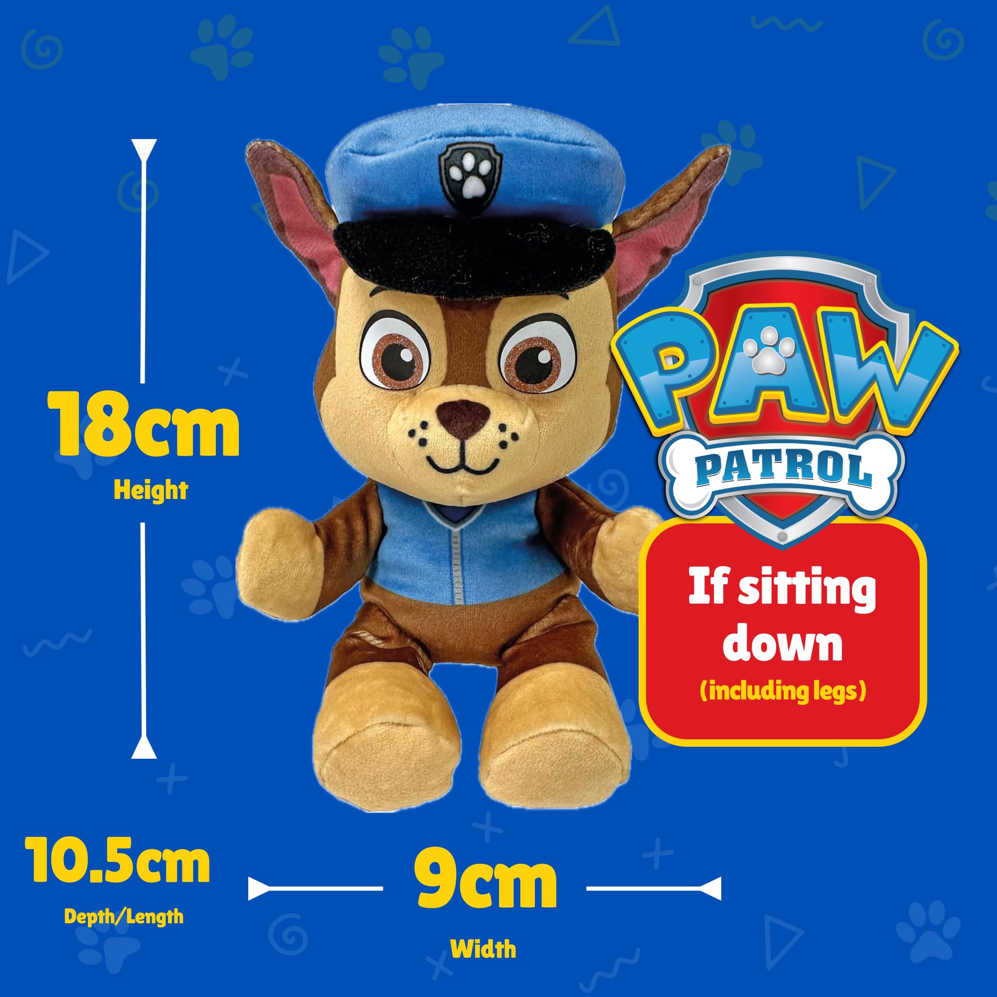 Ty Paw Patrol Chase bright colours ideal for display and storytelling