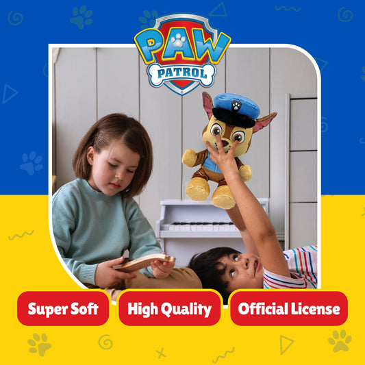 Ty Paw Patrol Chase face closeup with bold colours for play