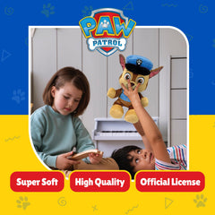 Ty Paw Patrol Chase face closeup with bold colours for play