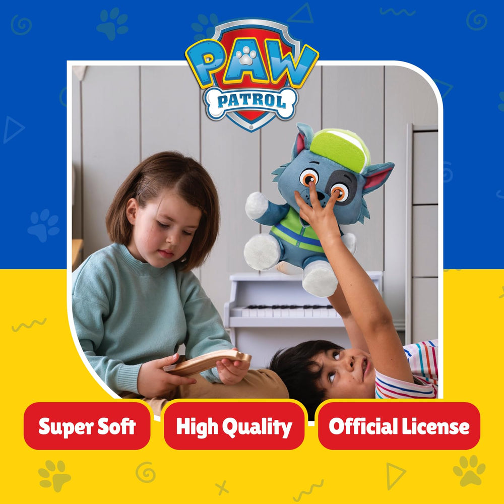 Ty Paw Patrol Rocky heart-tag plush featuring authentic Ty heart tag.