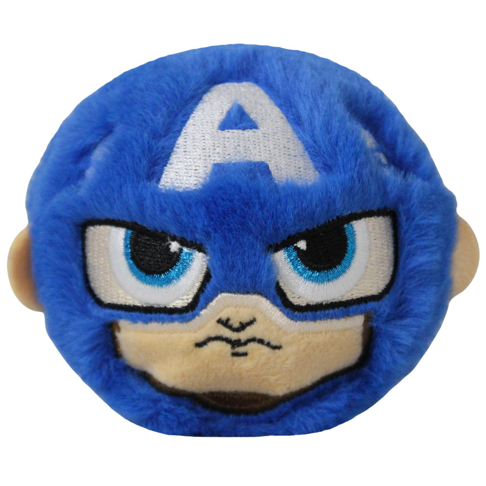 Ty Puff Bouncer front view shows Captain America plush ready for outdoor fun.