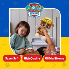 TY Rubble plush features floppy body for cuddling and imaginative play.