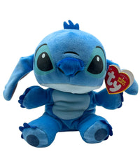 TY Stitch Beanie Baby plush, 6-inch soft body for cuddling and display.