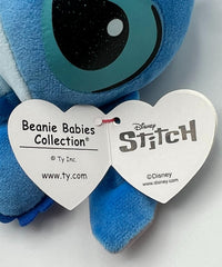TY Stitch details like eyes and ears highlighted for authentic display charm.