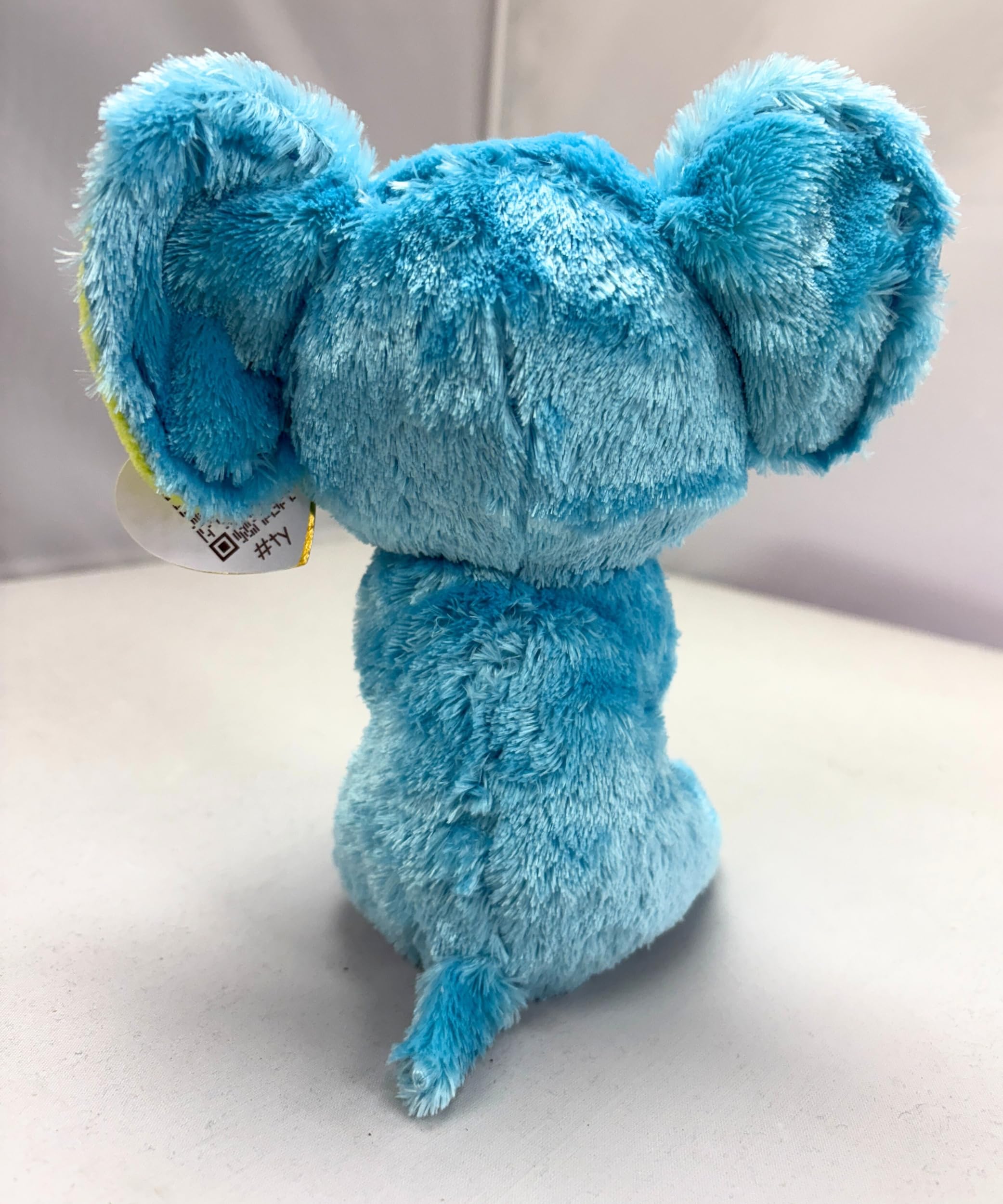 Ty Trunkles Beanie Boo plush back view showing soft fur
