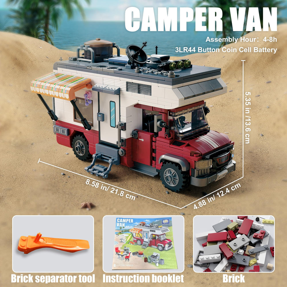 TYCOLE City Camper Van packaging and manual ready for beginners.